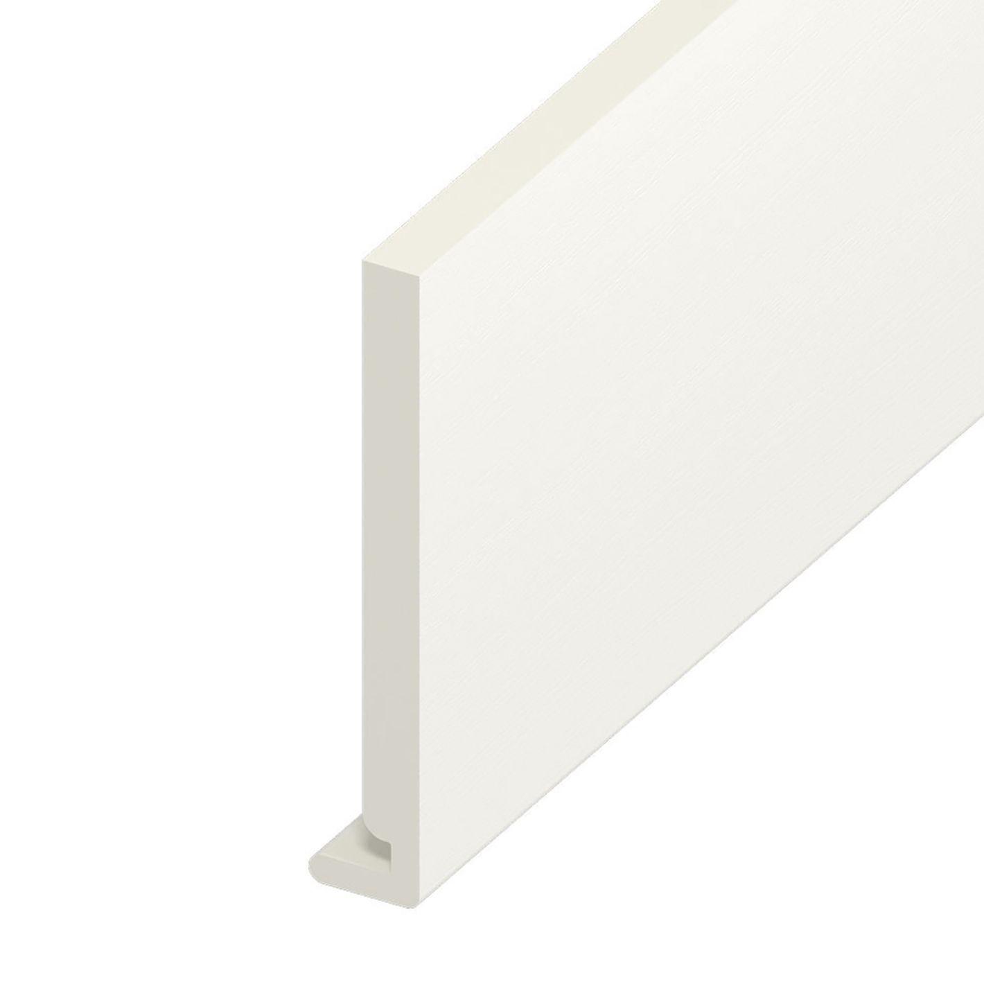 175mm x 16mm Square Fascia x 5m White Grain