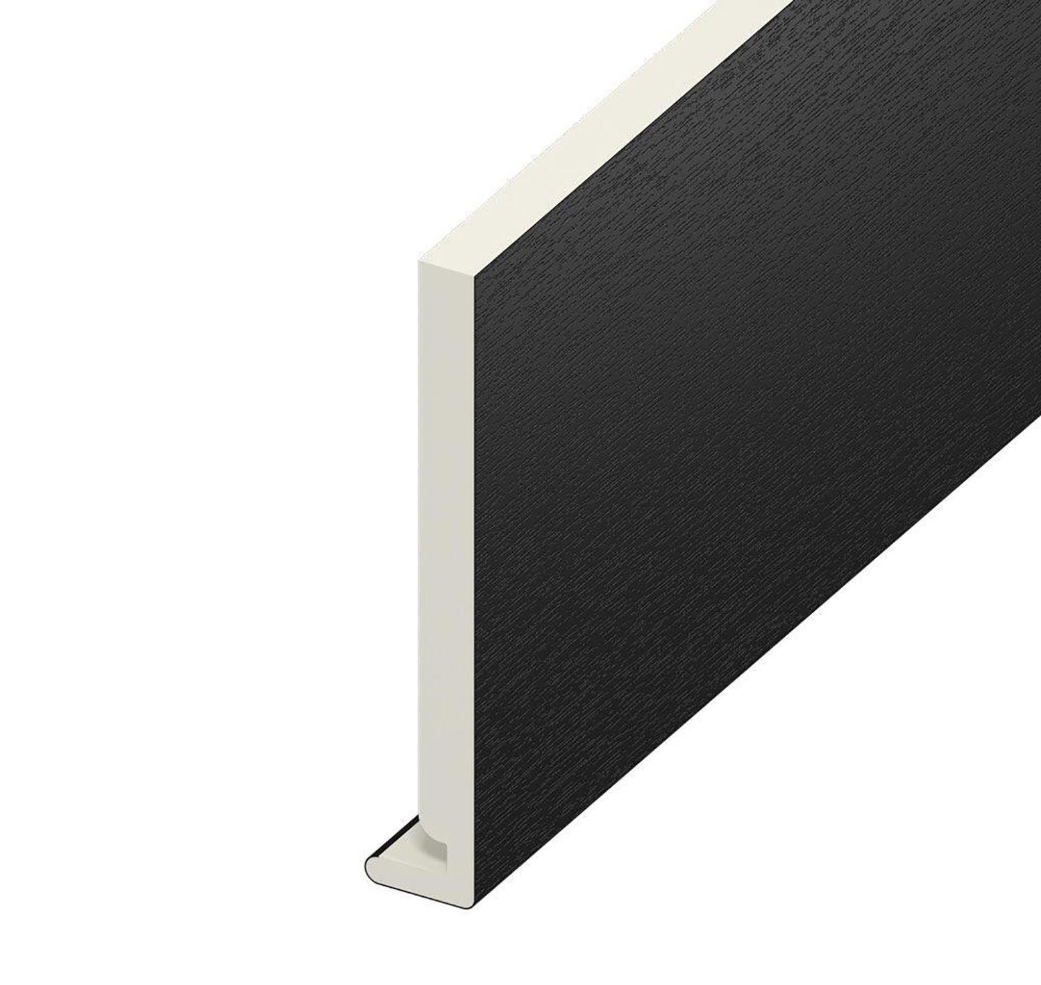 200mm x 16mm Square Fascia x 5m Black Ash