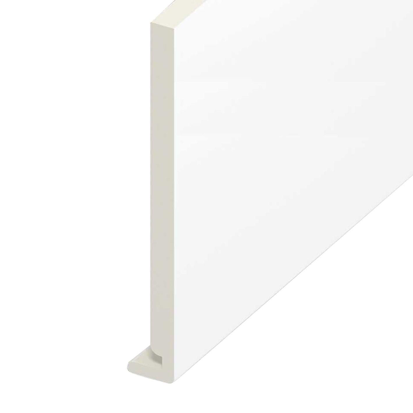300mm x 16mm Square Fascia x 5m White