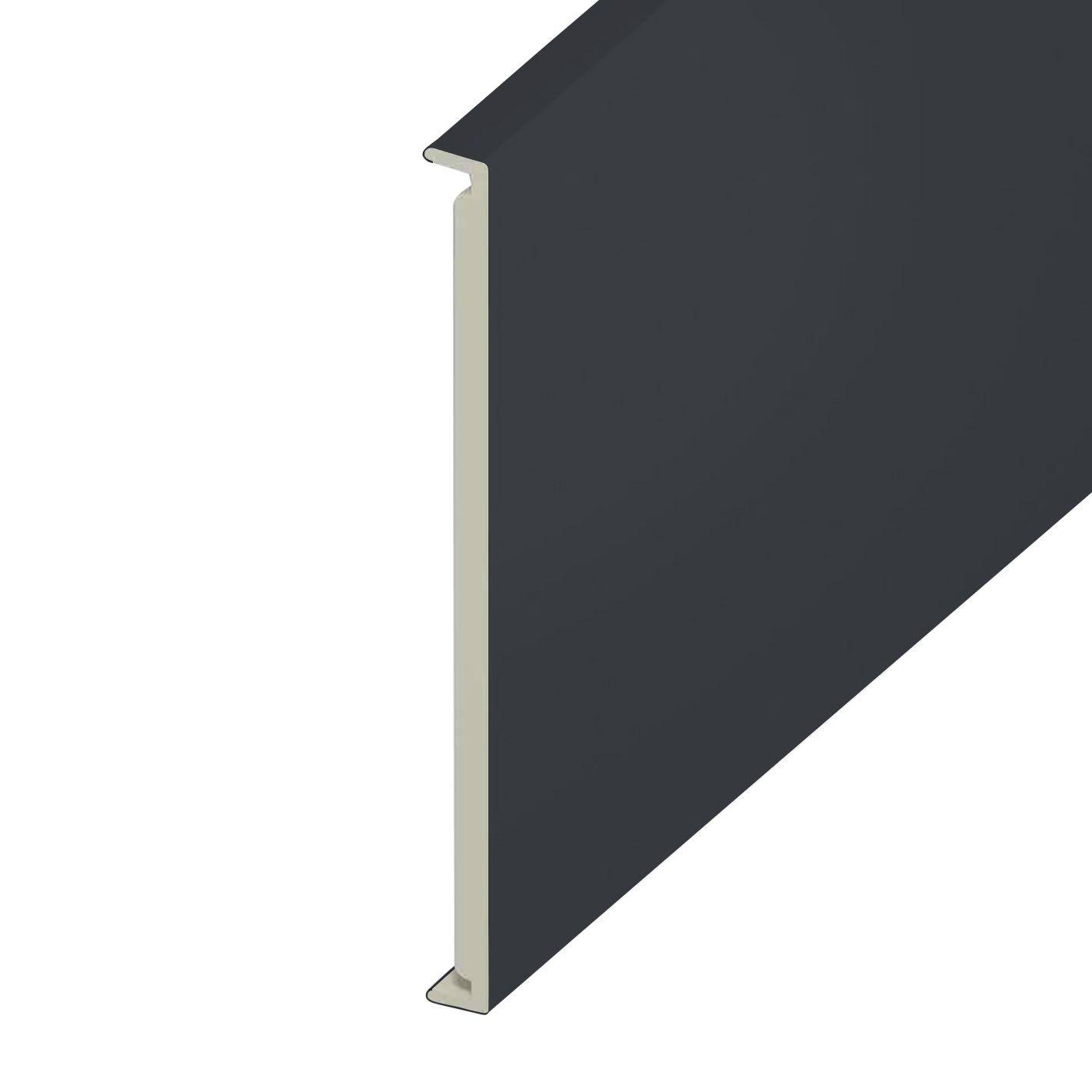 404mm x 16mm Square Fascia x 1.25m Anthracite Smooth
