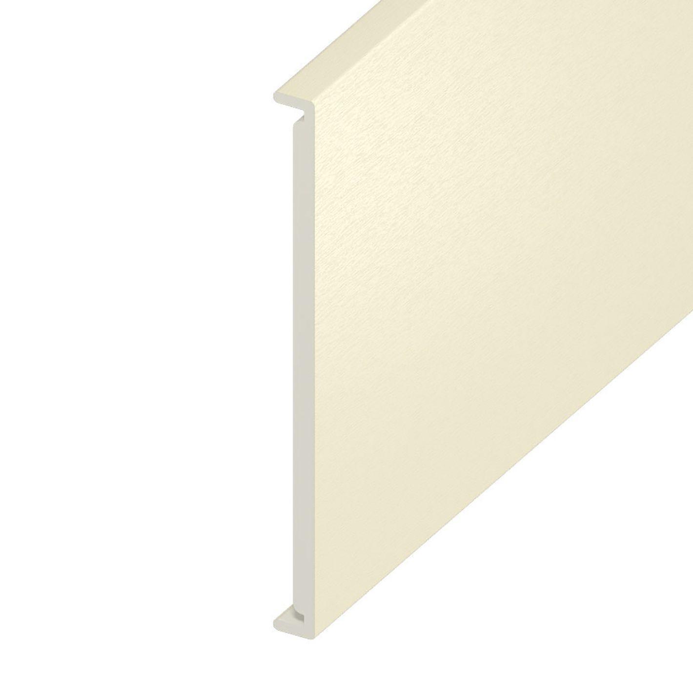404mm x 16mm Square Fascia x 5m Cream Grain
