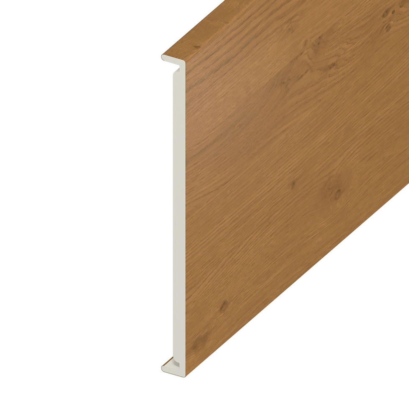 404mm x 16mm Square Fascia x 1.25m Irish Oak