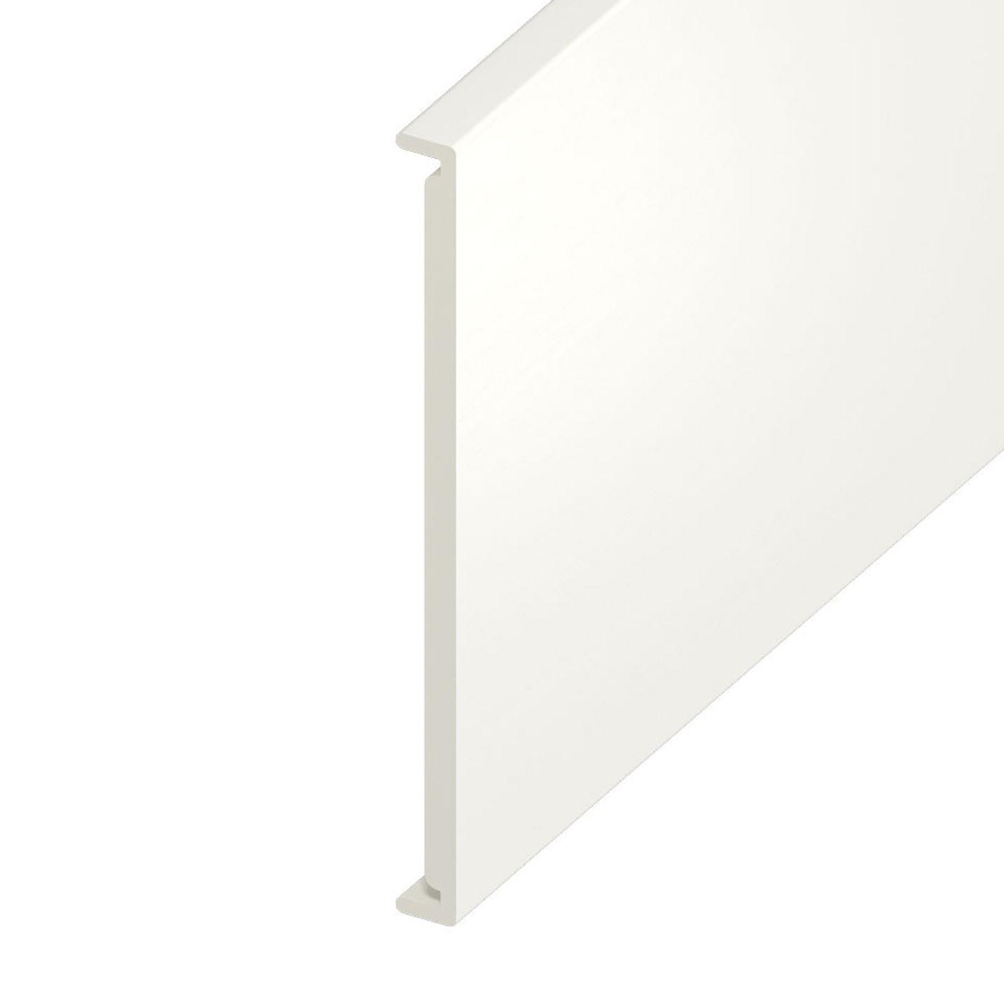 404mm x 16mm Square Fascia x 1.25m White Grain