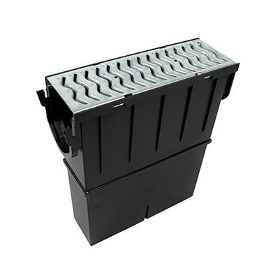 Storm Drain Plus Sump, Basket & Galvanised Grate