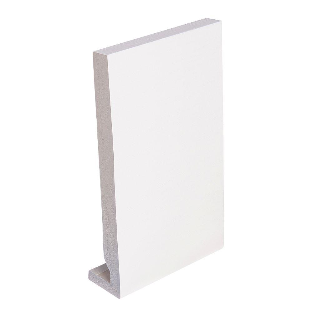 150mm x 16mm Fascia Board x 5m White Grain