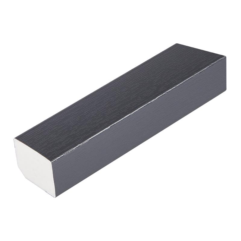 25mm x 20mm Square x 5m Anthracite Grained