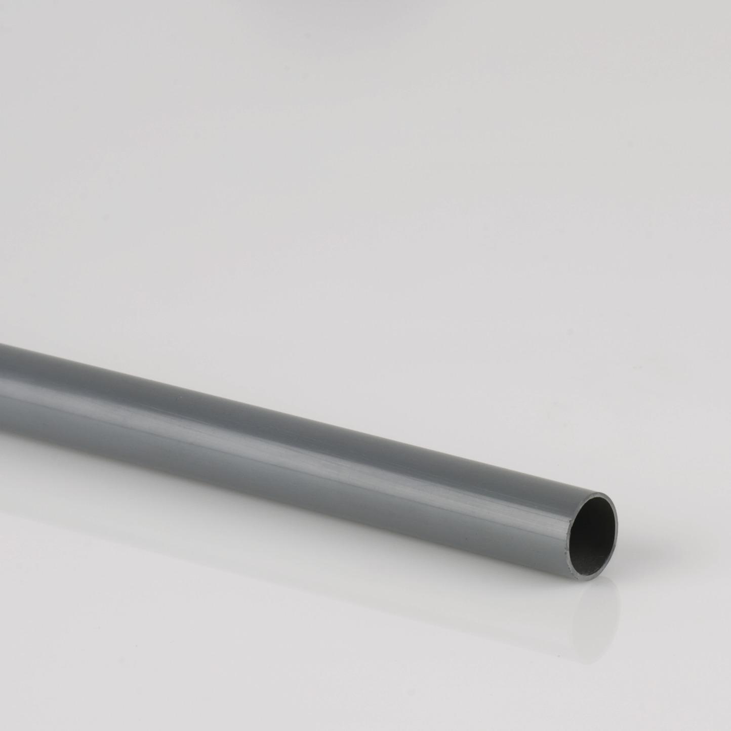 21.5mm x 3m Overflow Pipe Grey