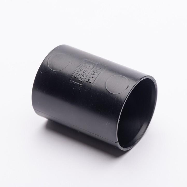 50mm Mupvc Solvent Straight Connector Black