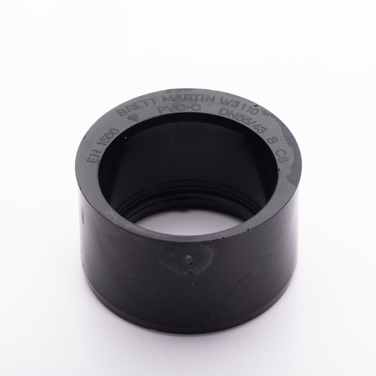 50mm x 40mm Mupvc Solvent Socket Reducer Black