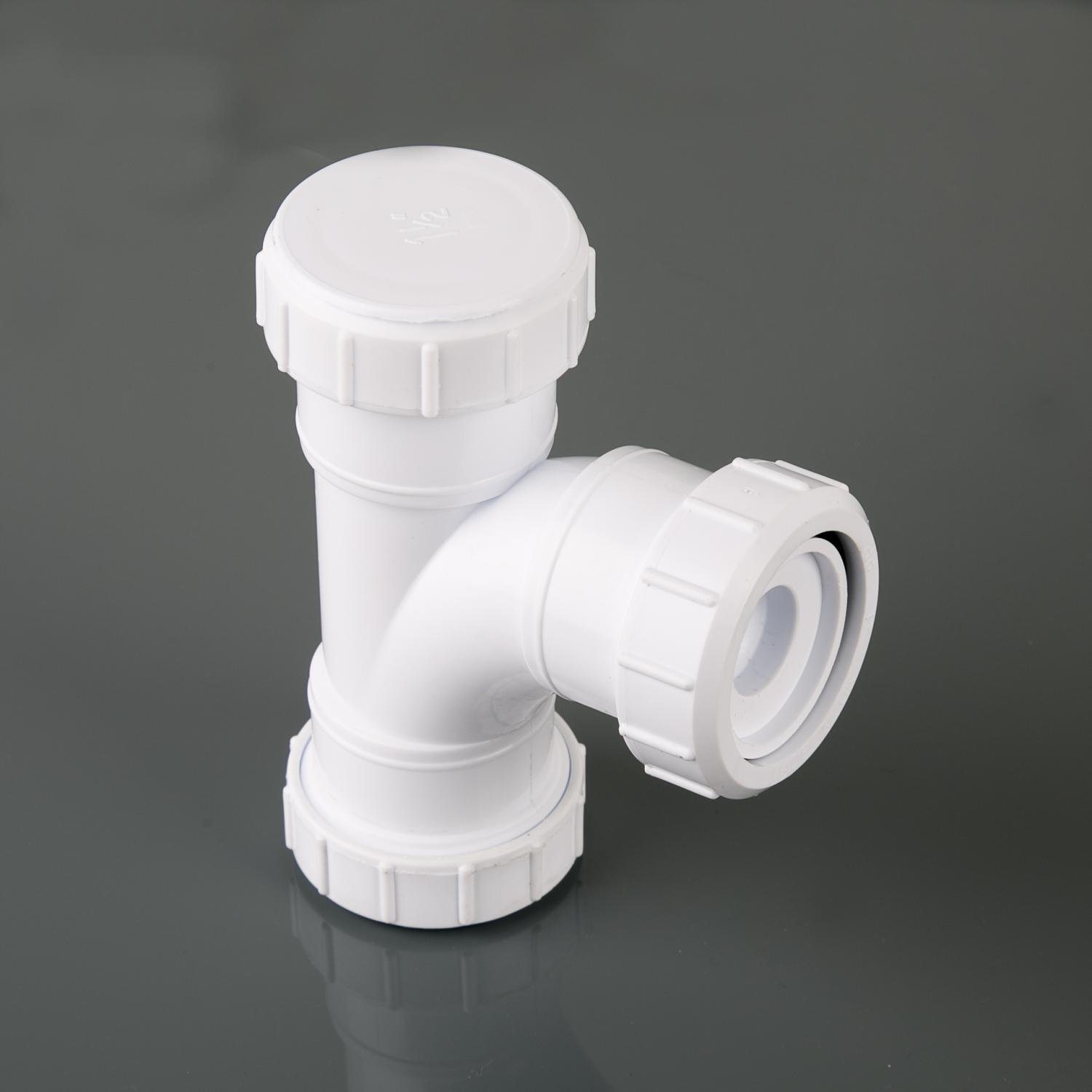 40mm Compression Washing Machine Tee White