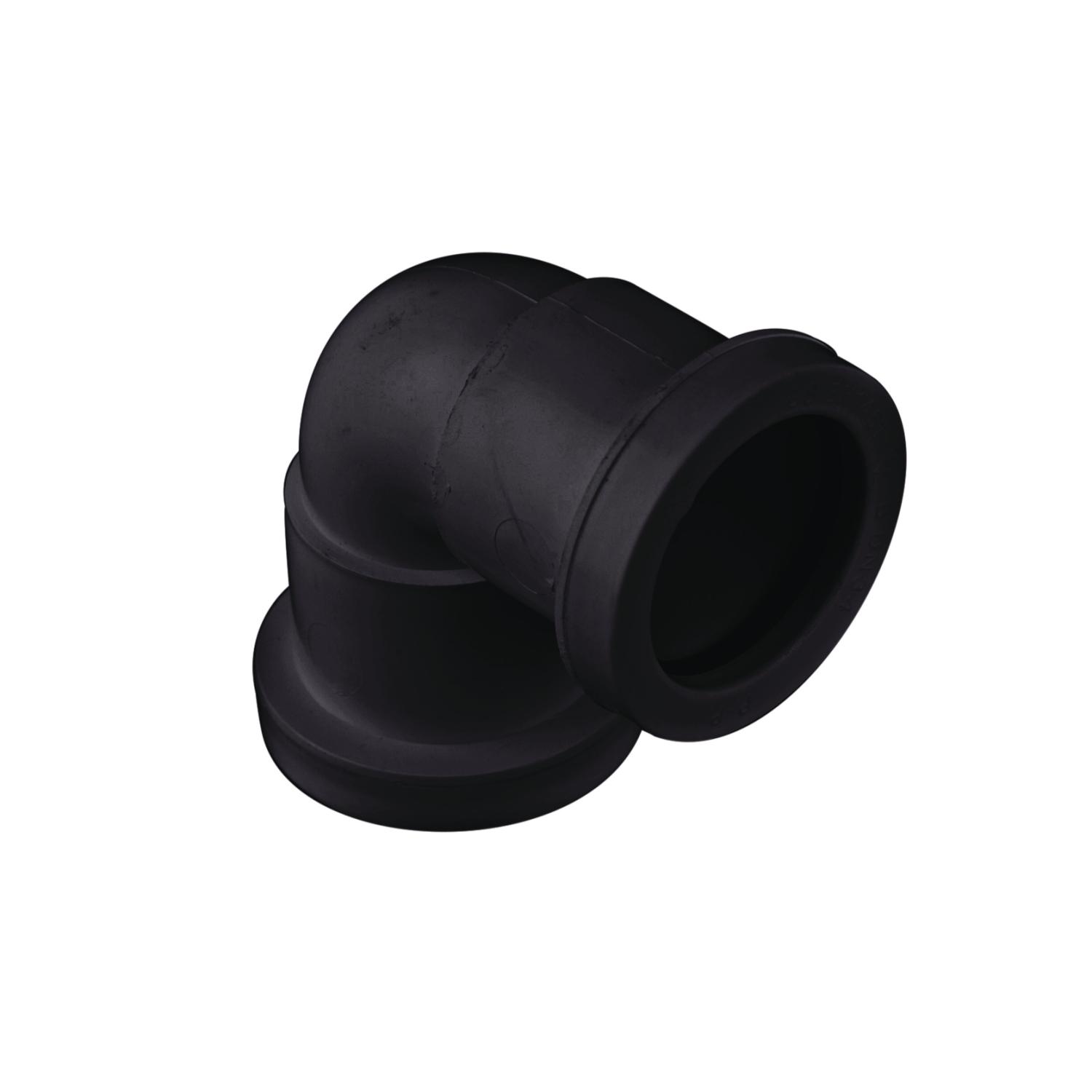 32mm x 90° Push Fit Knuckle Bend Black