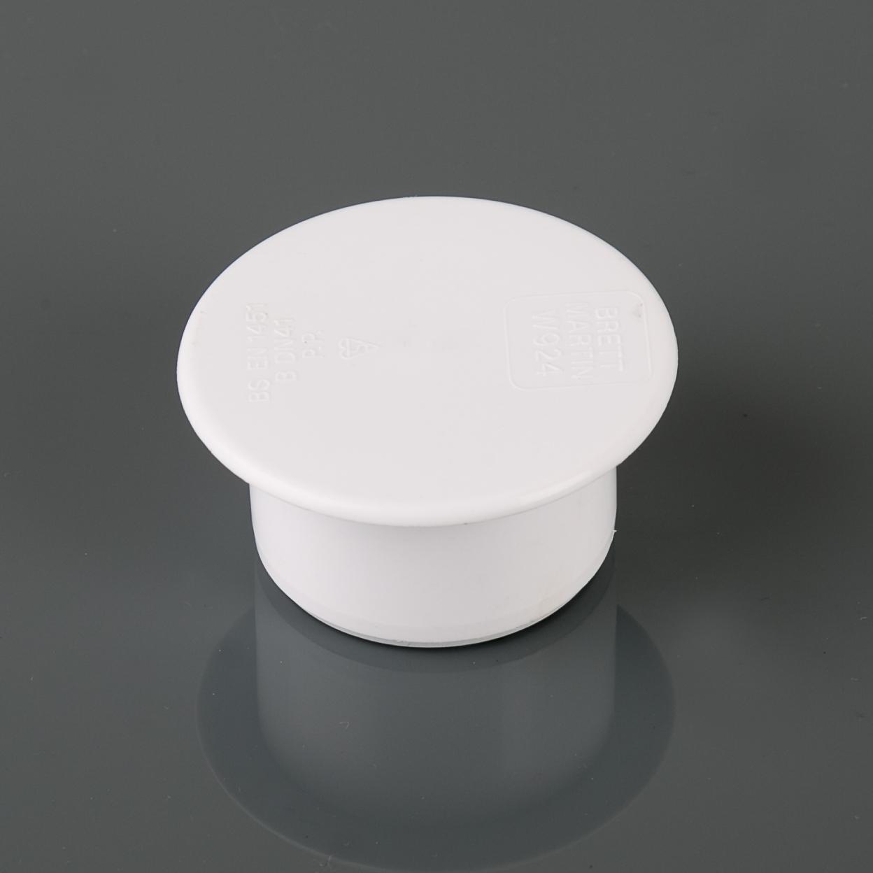 40mm Push Fit Socket Plug White