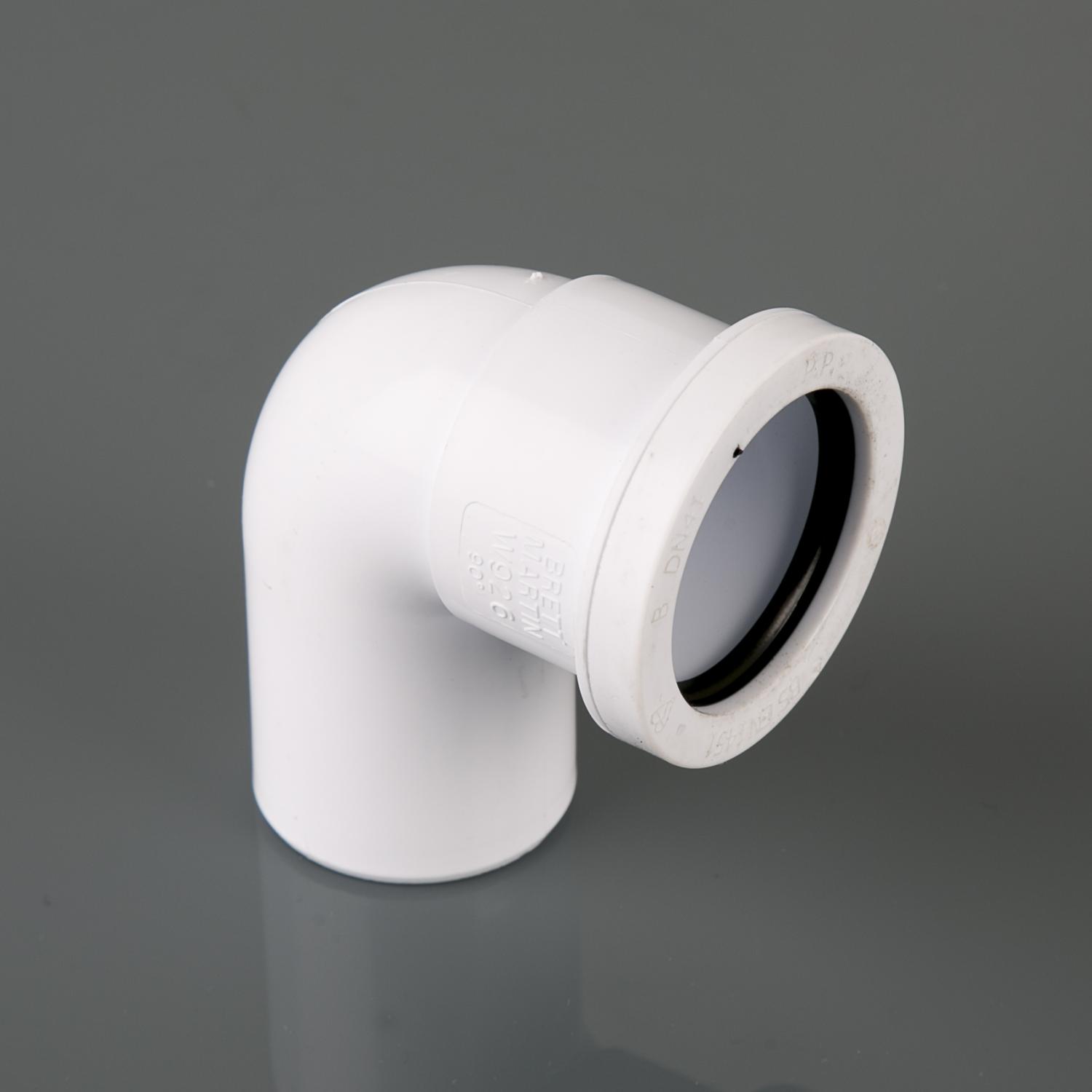 40mm x 90° Push Fit Conversion Bend White
