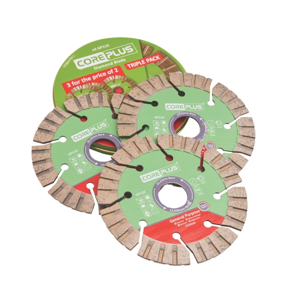 115mm Diamond Blade Triple Pack