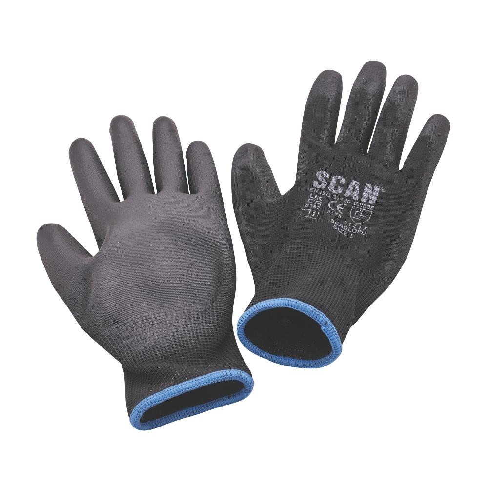 Dipped PU Gloves (5 Pairs)
