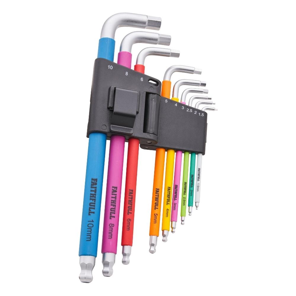 Colour Coded Hex Key Set