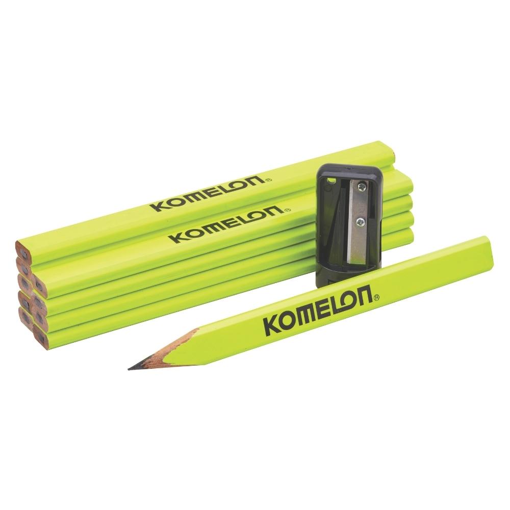 Carpenters Pencils & Sharpener Set