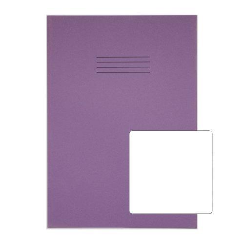 A4+ Rhino Oversized Exercise Book 80 Pages Purple Plain PK50