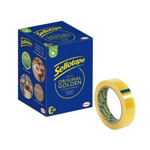 Sellotape Original Golden Tape 24mm x 66M Box of 6