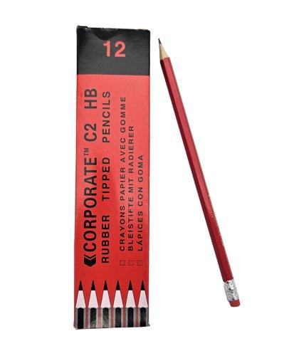 Pencil HB with Eraser Tip Box of 12