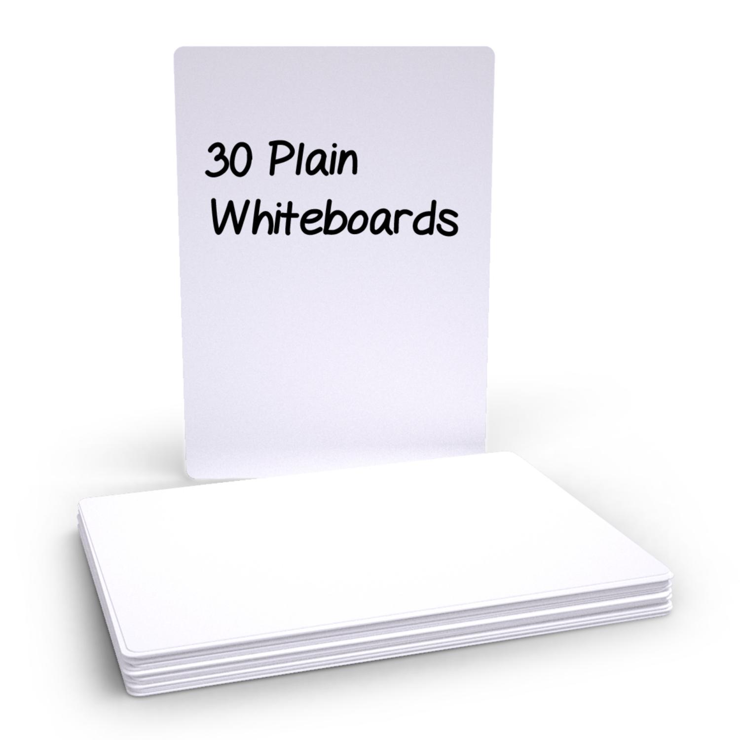 Show-me Plain Drywipe Boards Pack of 30 WBP30