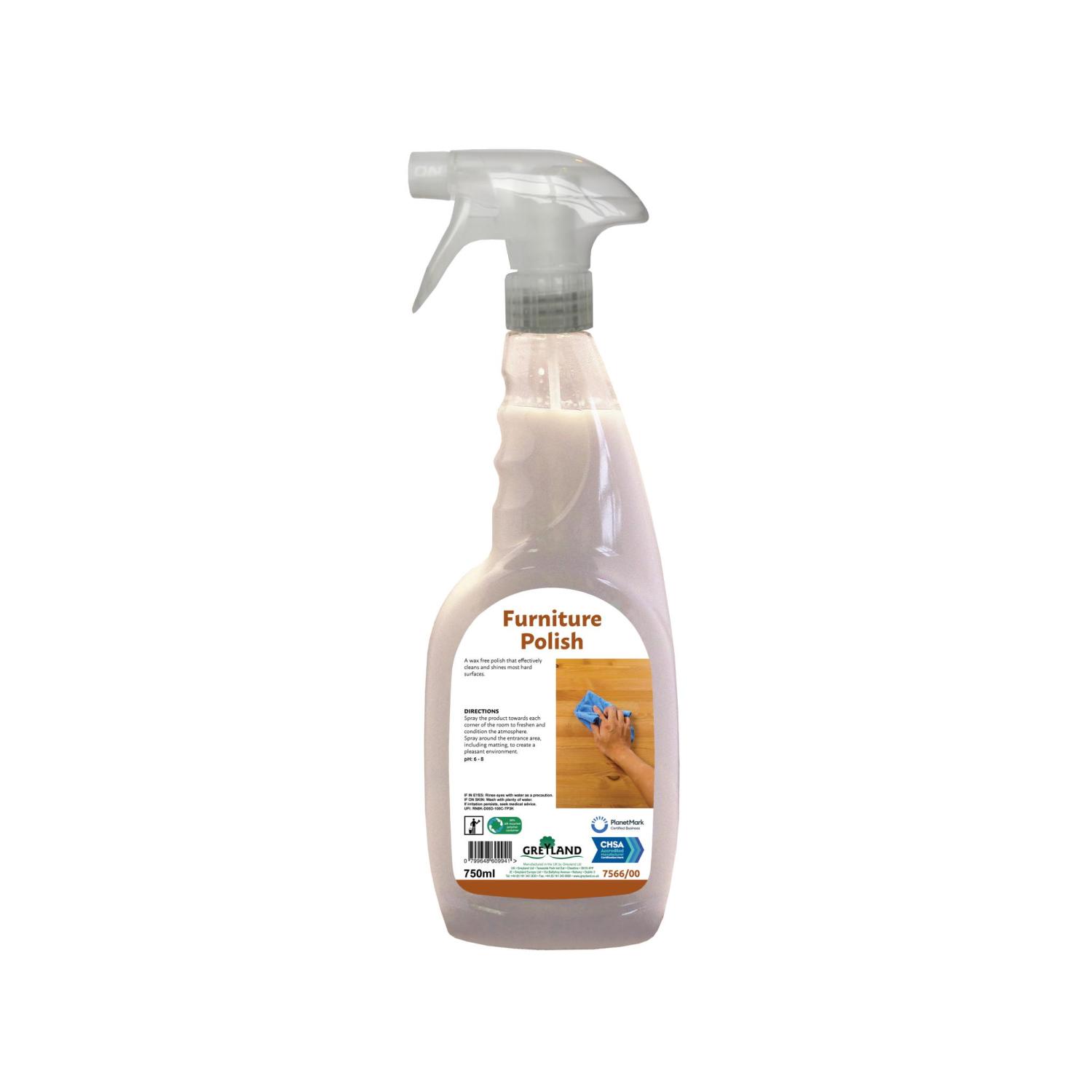 Furniture Polish Wax Free 750ml Trigger
