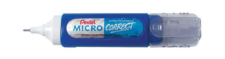 Pentel Micro Correct Precision Tip Correction Fluid Pen White