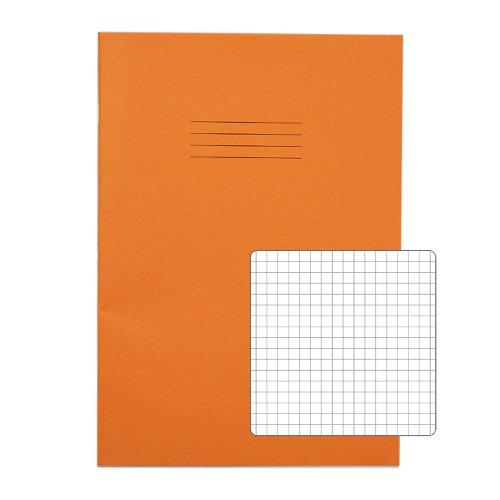 A4 Rhino Exercise Book 80 Pages Orange 5mm Squared PK50