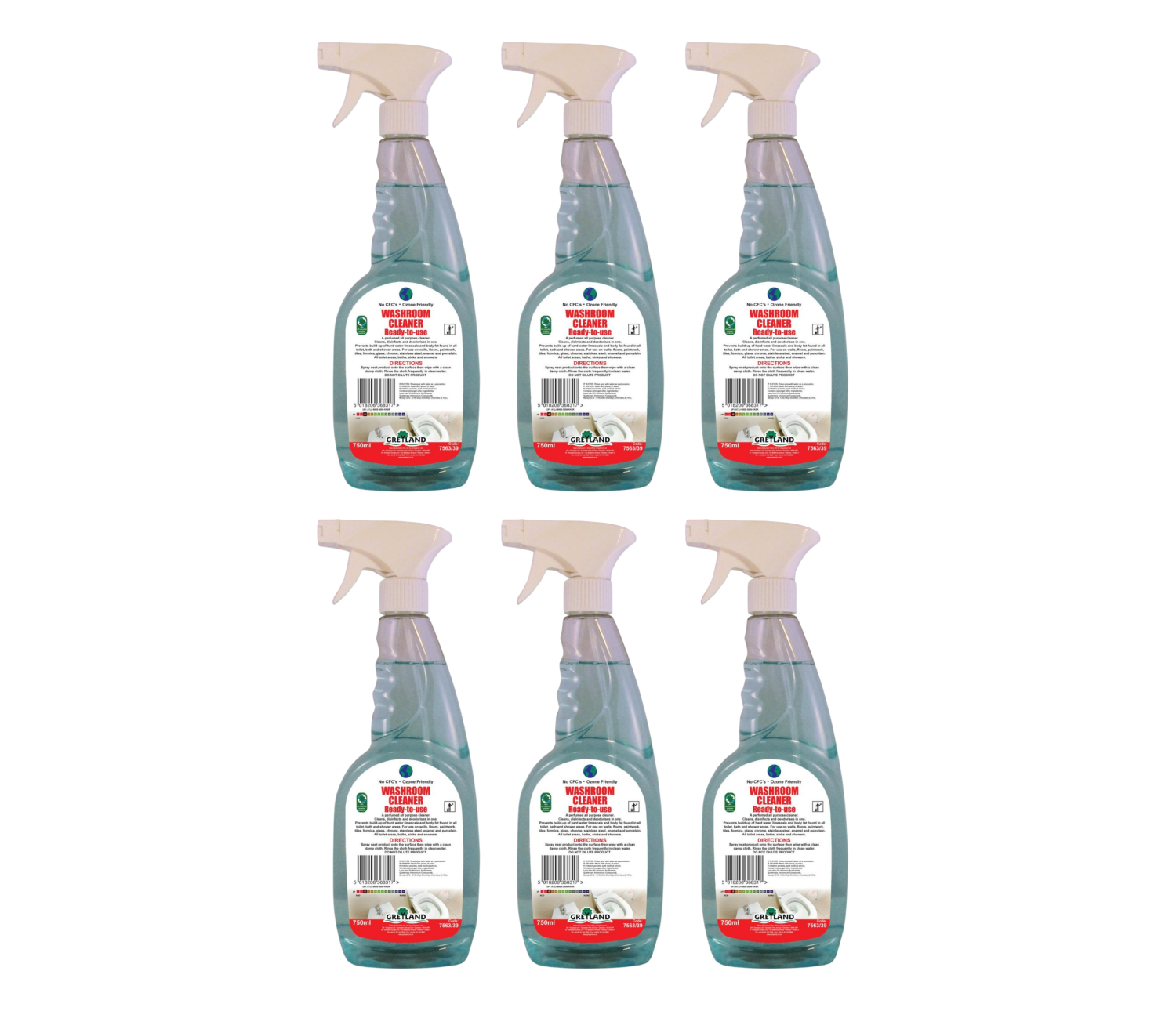 Bathroom/Washroom Cleaner 750ml Box of 6