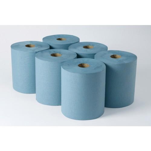 Roll Towel Continuous Blue 180m x 200mm x 54mm 6pk