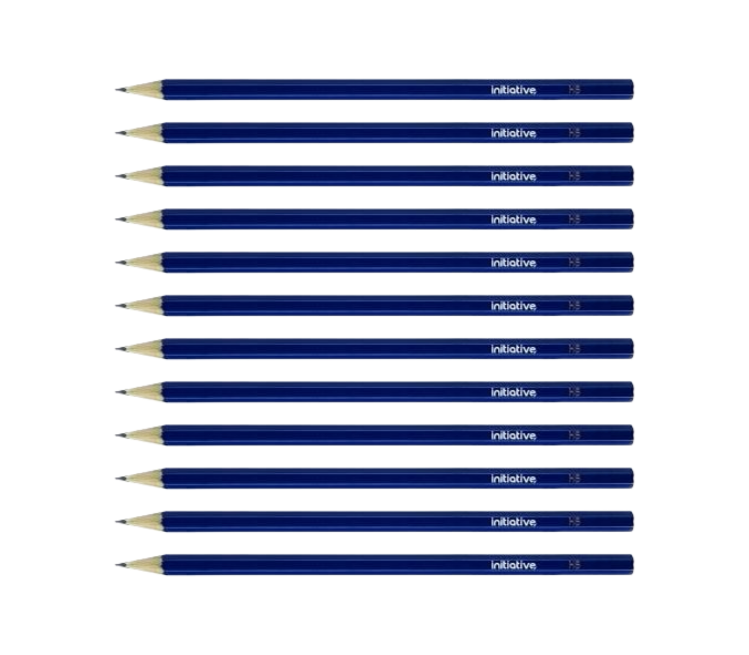 Initiative HB Pencil With Blue Hexagonal Barrel Box of 12
