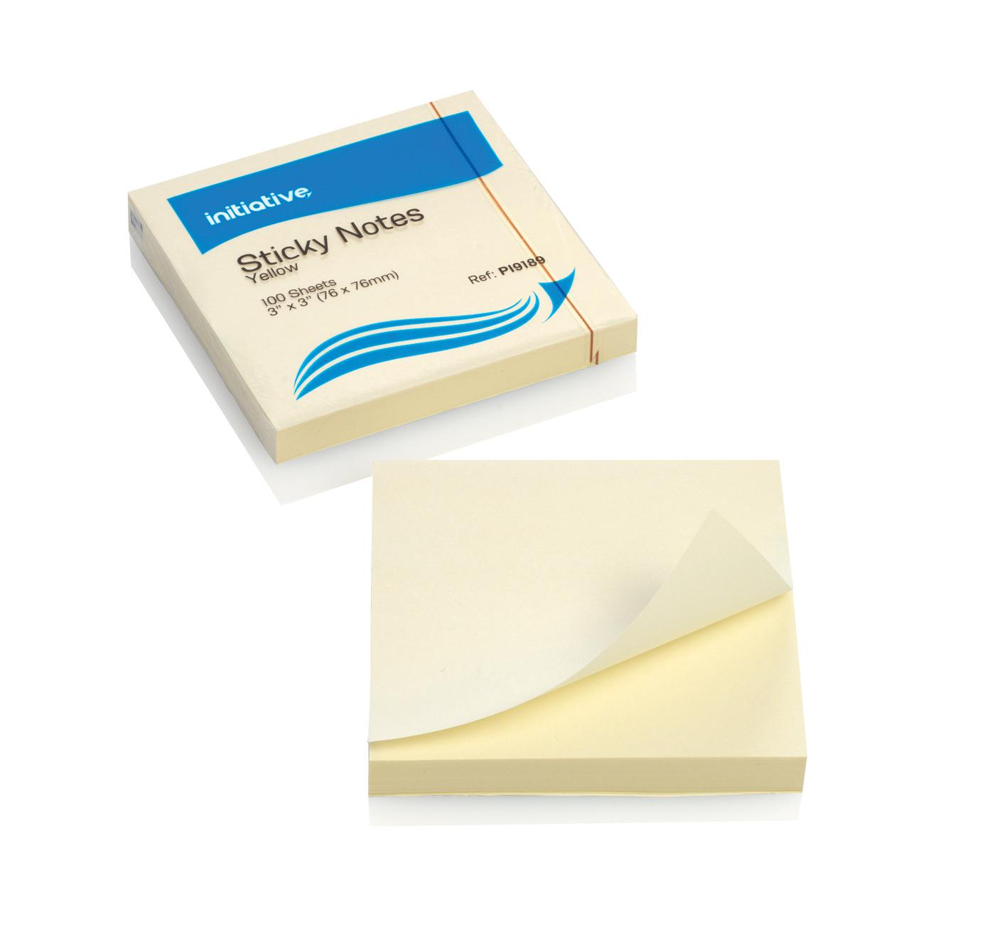 Repositional Notes Yellow 3x3 (75x75mm) 12pk