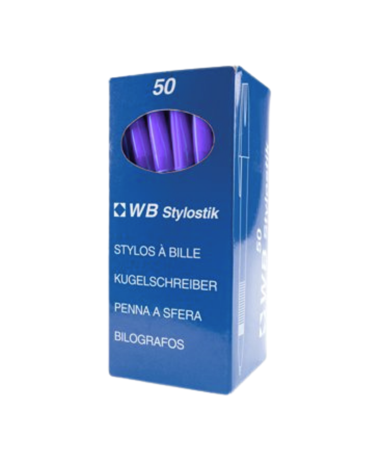 Ballpoint Pen Purple Box of 50
