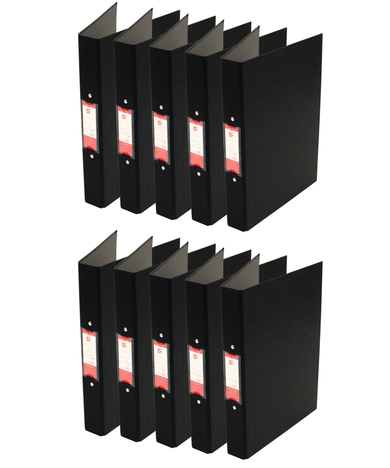 A4 Ring Binder Black Box of 10