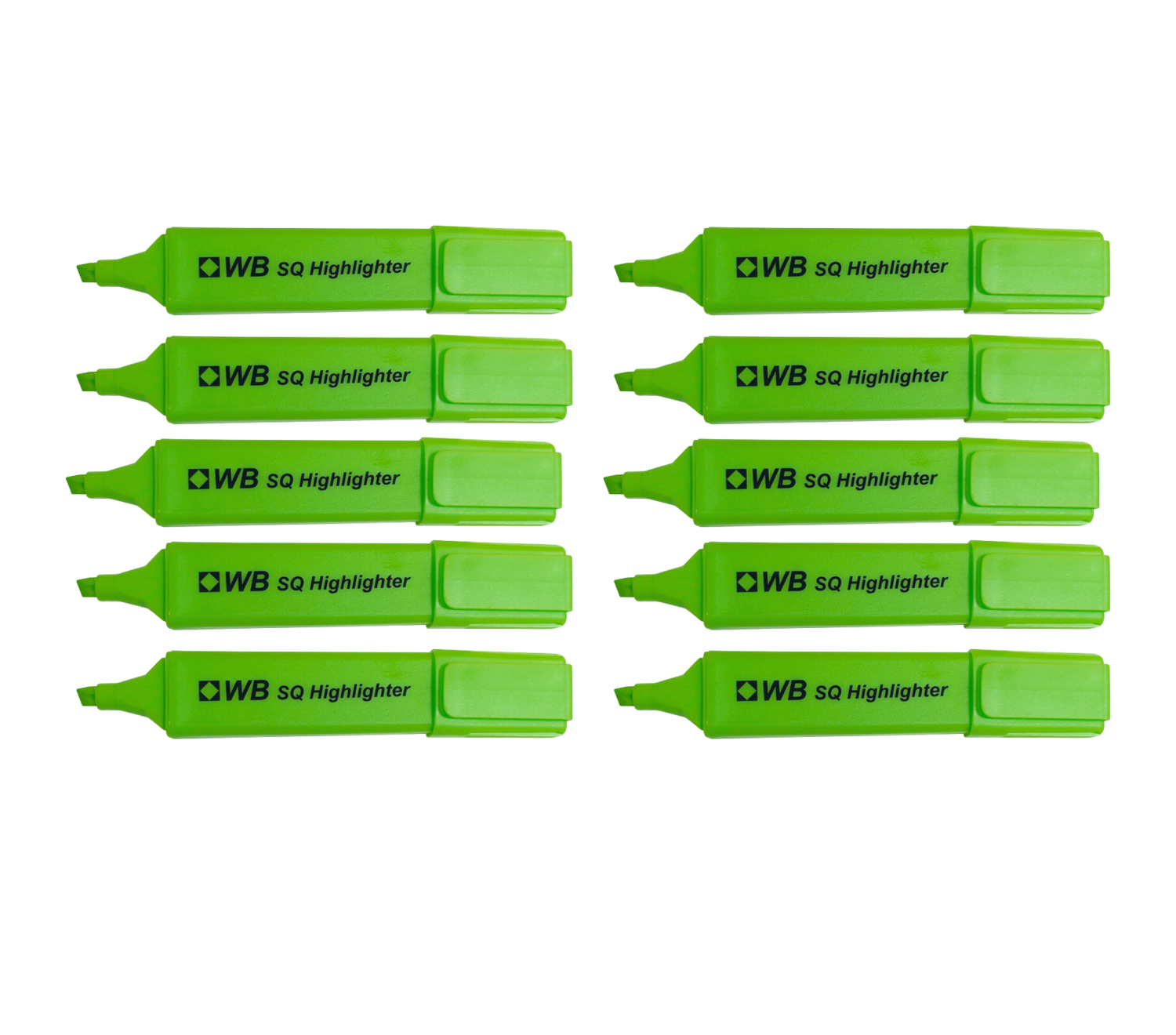 Highlighter Green Chisel Tip Box of 10