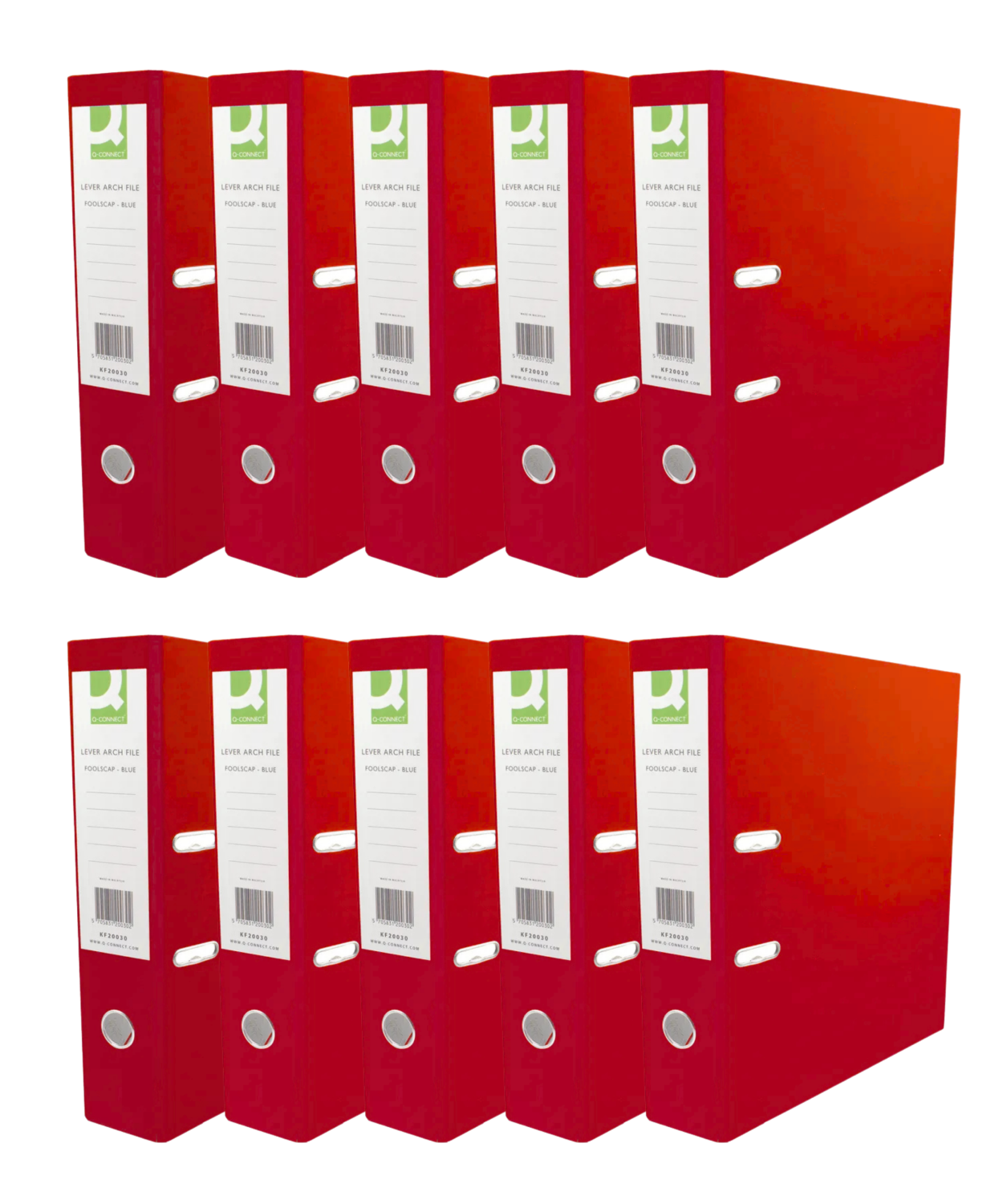 Lever Arch File A4 Red Box of 10