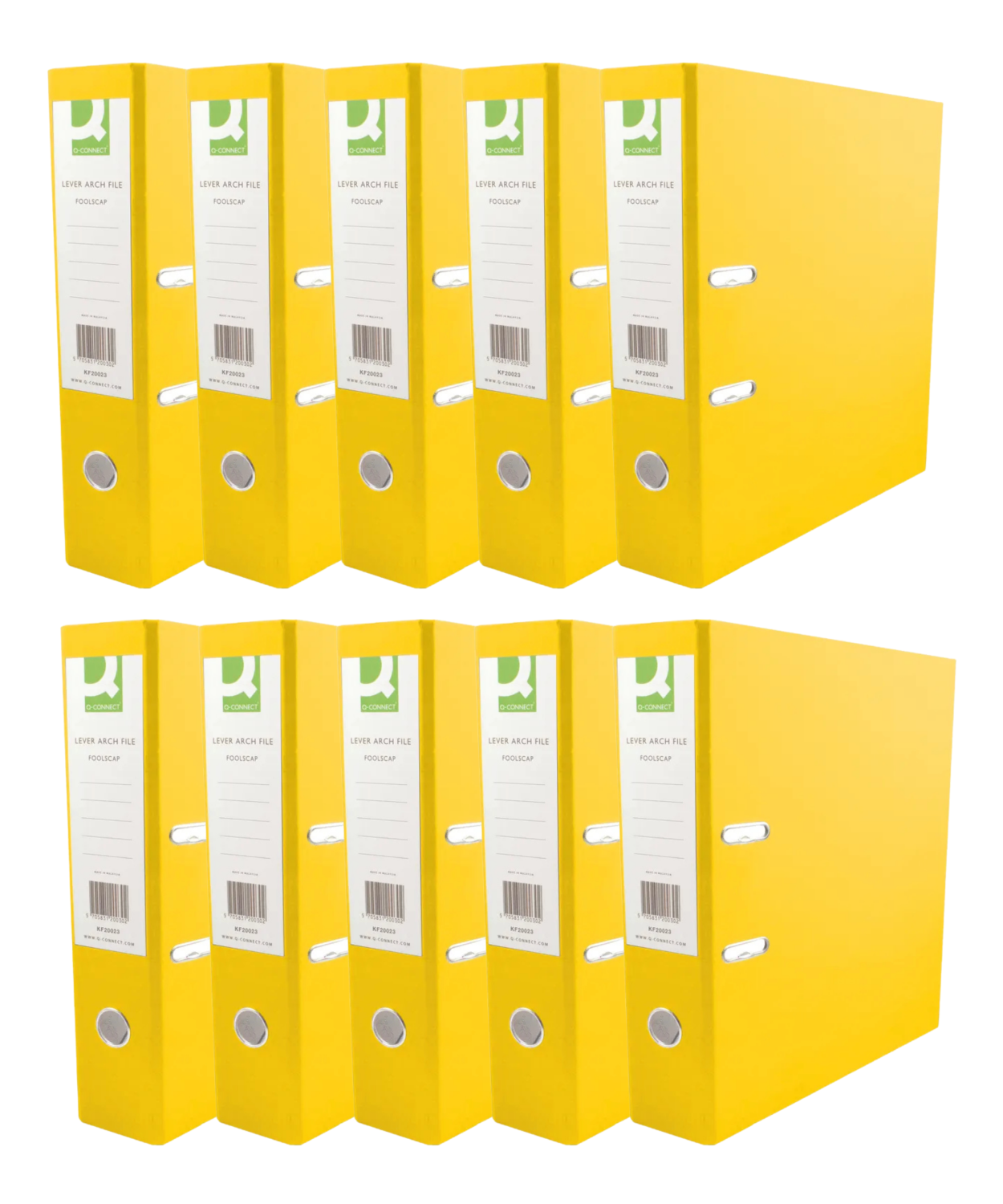 Lever Arch File A4 Yellow Box of 10