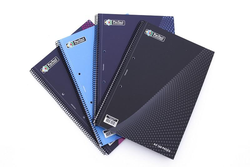 Perfect Stationery Wirebound Notebook 160 Page A4 (5 Pack)