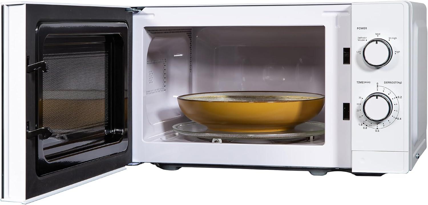 Russell Hobbs 20 Litre 800W White Solo Manual Microwave