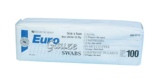BWE EuroGauze Swabs N/Sterile 5 x 5cm 12ply 100pk