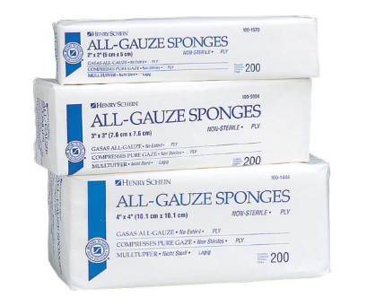 BWE EuroGauze Swabs N/Sterile 7.5x7.5cm 12ply 100pk