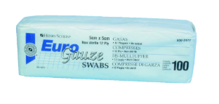 BWE EuroGauze Swabs N/Sterile 10 x 10cm 12ply 100pk