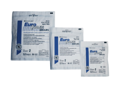 BWE EuroGauze Swabs Sterile 5x5cm 12ply 100pk