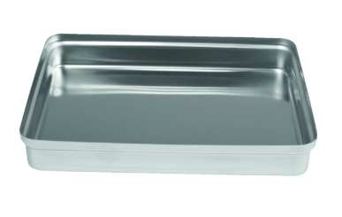 BWE Instrument Tray S/S Solid Lid 14x18cm