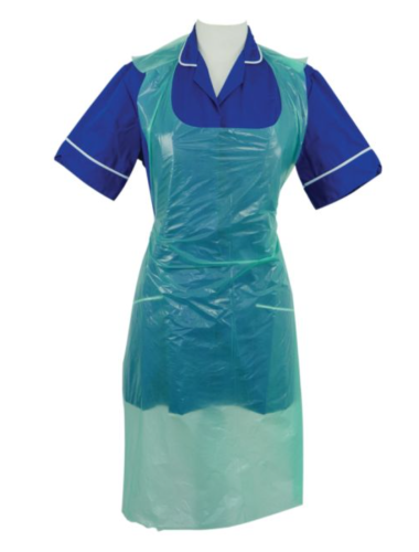 Shield Aprons  Heavy Duty 16 Micron Green Roll of 200