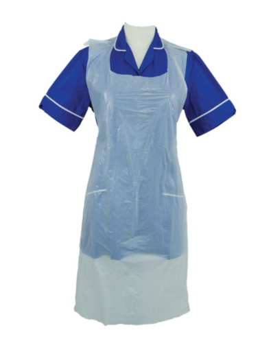 Shield Aprons  Heavy Duty 16 Micron White Roll of 200