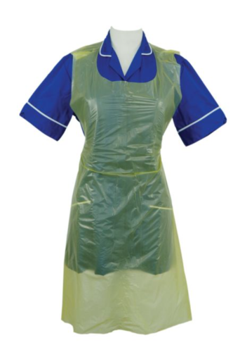 Shield Aprons  Heavy Duty 16 Micron Yellow Roll of 200