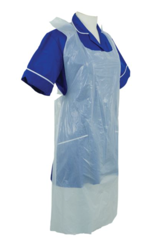 Shield Aprons In Dispenser Medium Duty 11 Micron White Pk100