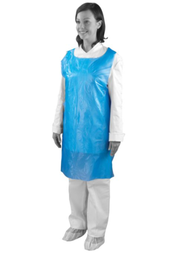 Shield Aprons In Dispenser Light Duty 8 Micron Blue Pk100