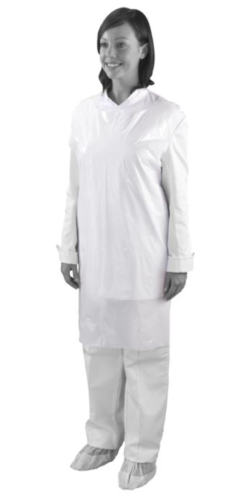 Shield Aprons In Dispenser Light Duty 8 Micron White Pk100